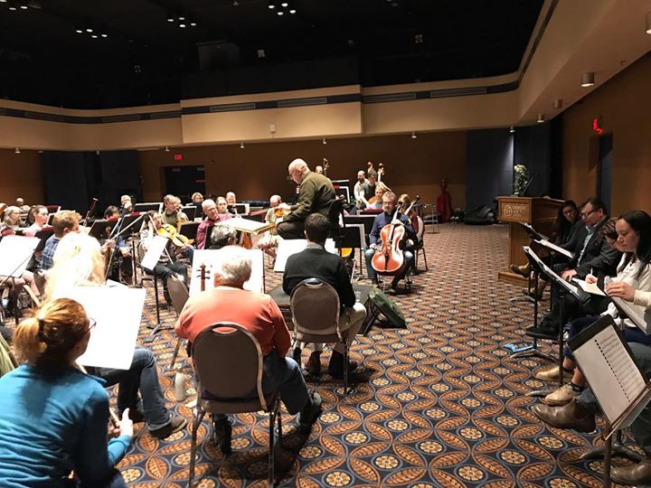 Regina Symphony Orchestra rehearsing with soloists for the world premiere of Riel’s Heart of the North, March 9th. Sounding so great even at the first rehearsal!