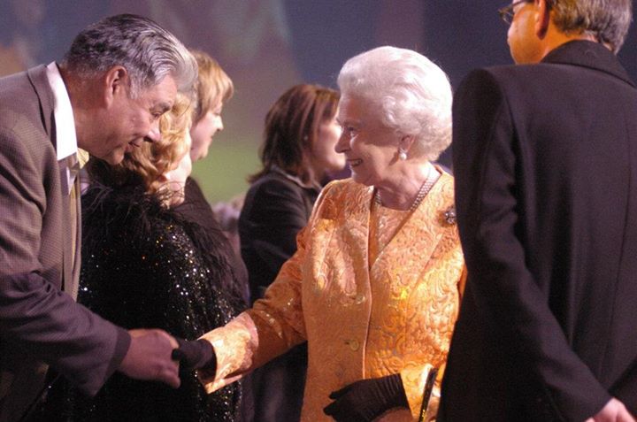 Here is a wonderful photo of John Arcand meeting the Queen in 2006. My daughter plays one of his fiddles (#10 'Butterscotch', as does Tristen Durocher! I believe I heard John say it would be wonderful to have all the fiddles he ever made being played all at once on stage. Can we do this?